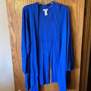 Blue cardigan
